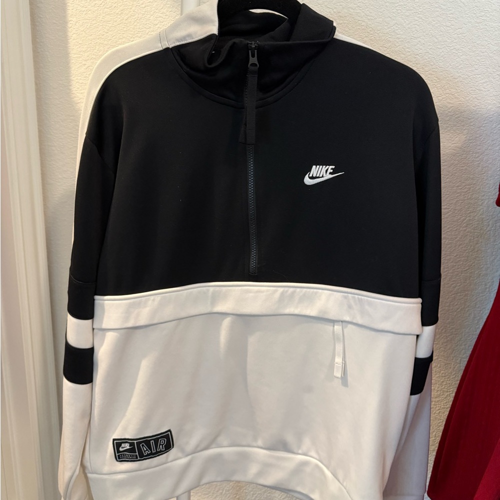Nike Air Cream and Black Sweatshirt